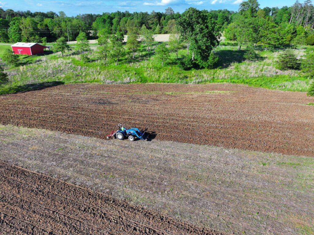 discing and planting a wildlife food plot